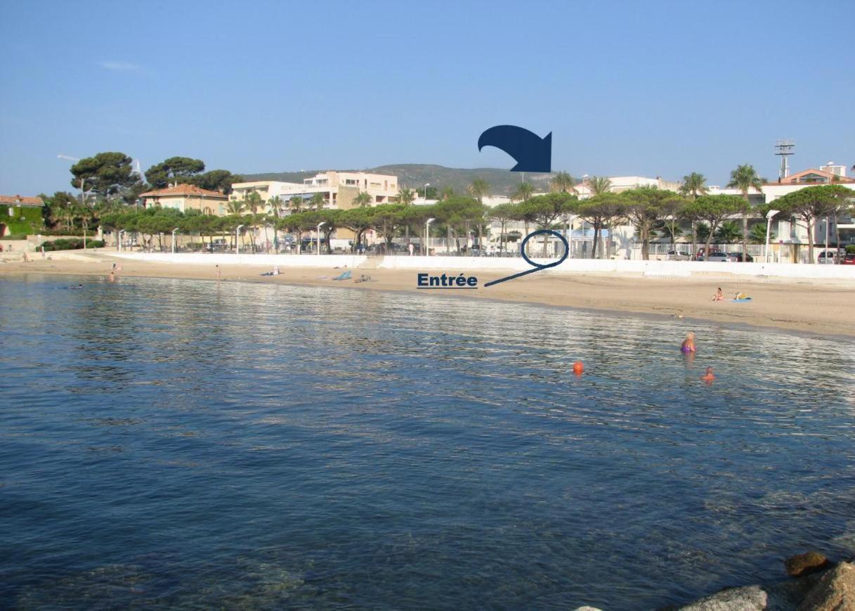 Logement Climatise Avec Jardin Et Parking Pour 2 Personnes En Bord De Plage La Ciotat Bagian luar foto